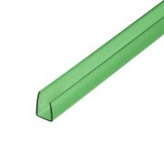 Профиль торцовый для  поликарбоната 8,0 мм Зеленый 2,1 м